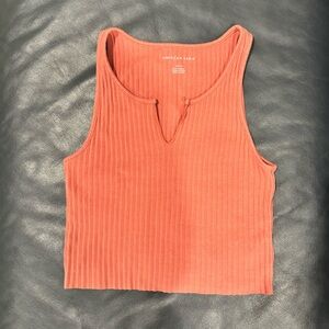 American Eagle Peach Crop Top Small